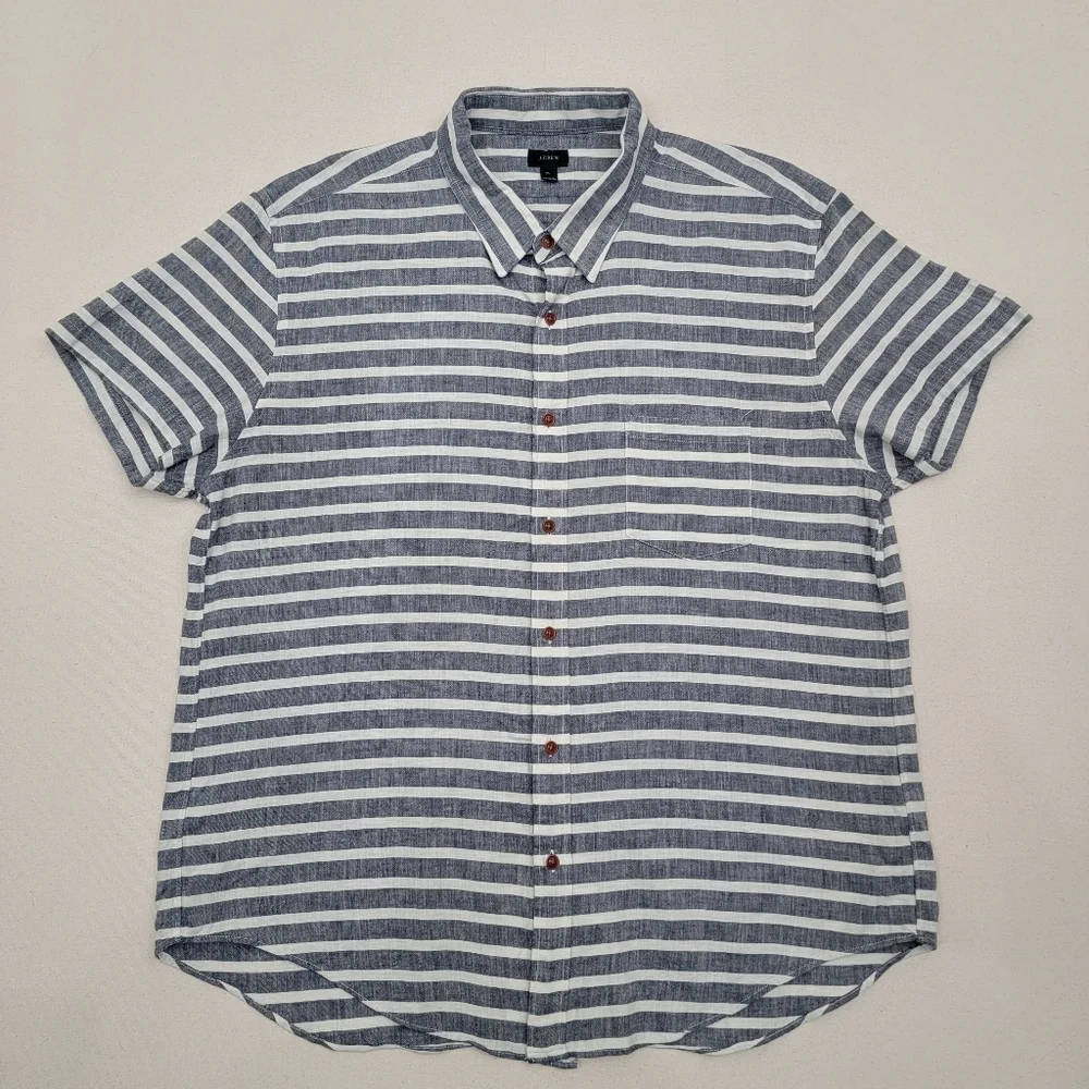J. Crew Short Sleeve Button Down XL